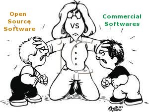 Open Source versus Commercial Software Image