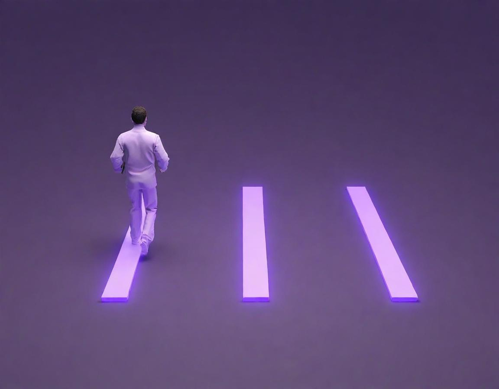 Image of a man running to achieve a goal