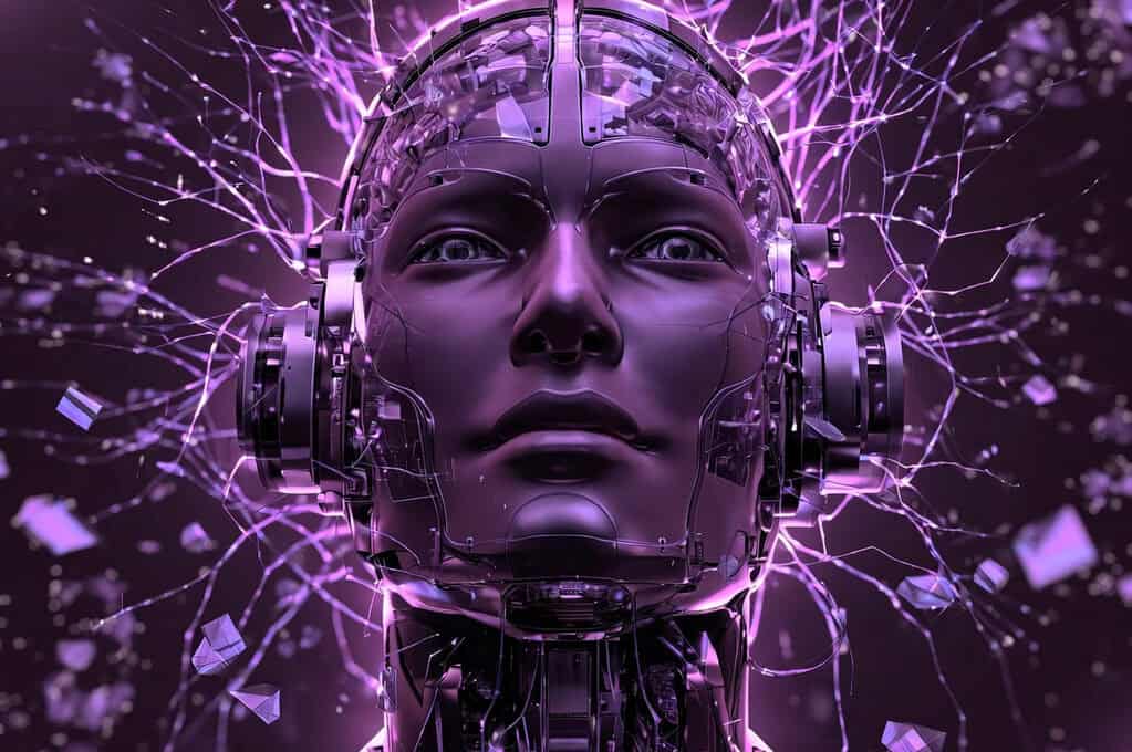 Artificial Understanding. An image of an android.